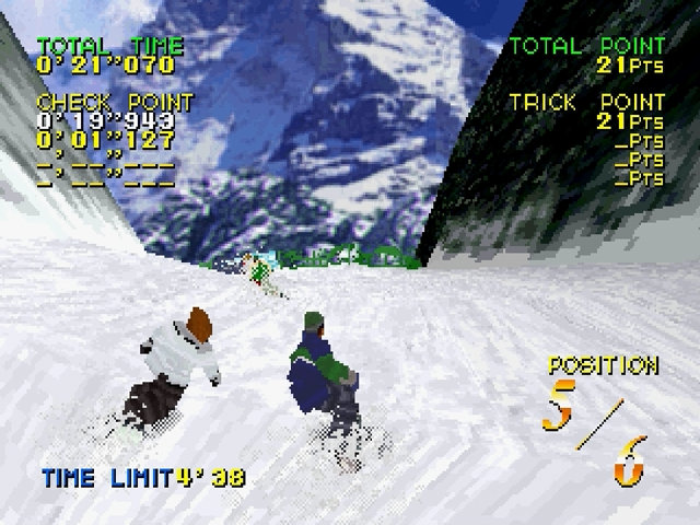 Zap Snowboarding Trix 98 screenshot 4 for Sega Saturn